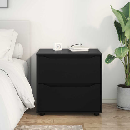 Storage Cabinet 60 x 48 x 57 cm Engineered Wood Black