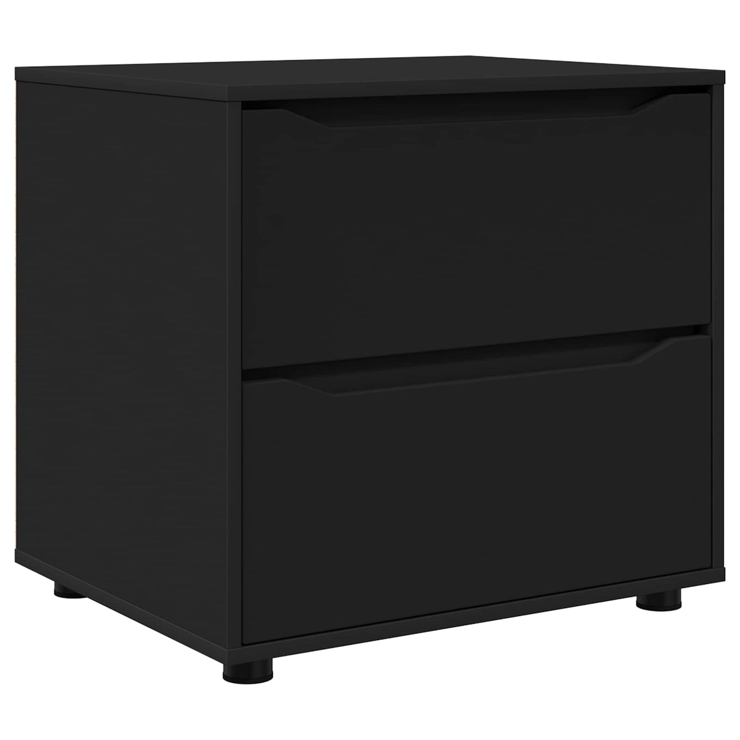 Storage Cabinet 60 x 48 x 57 cm Engineered Wood Black