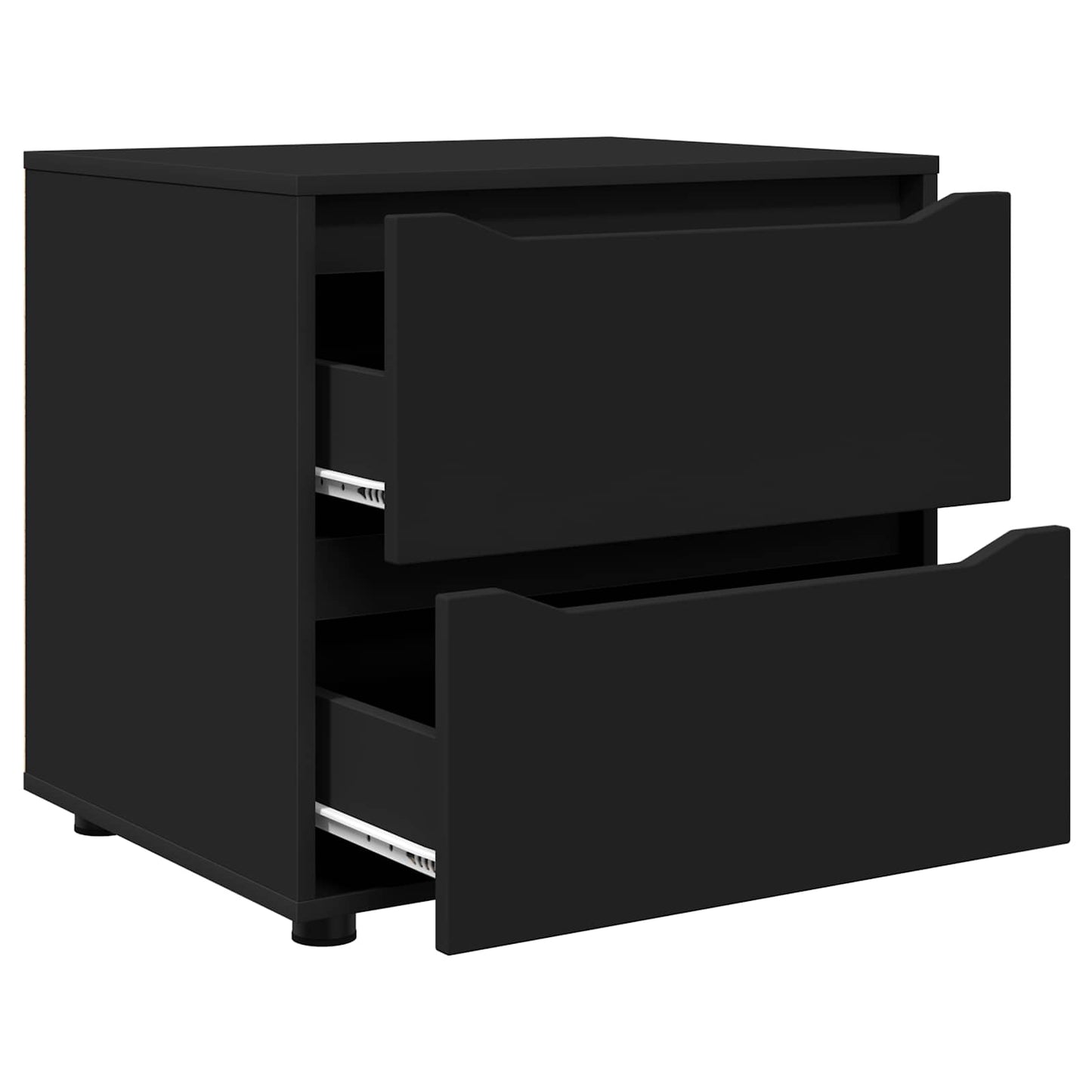 Storage Cabinet 60 x 48 x 57 cm Engineered Wood Black