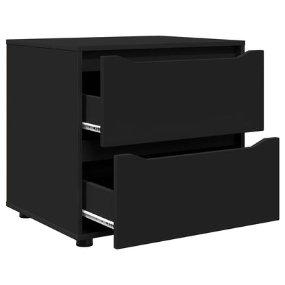 Storage Cabinet 60 x 48 x 57 cm Engineered Wood Black