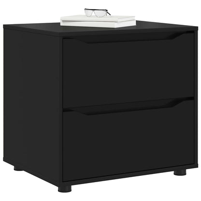 Storage Cabinet 60 x 48 x 57 cm Engineered Wood Black