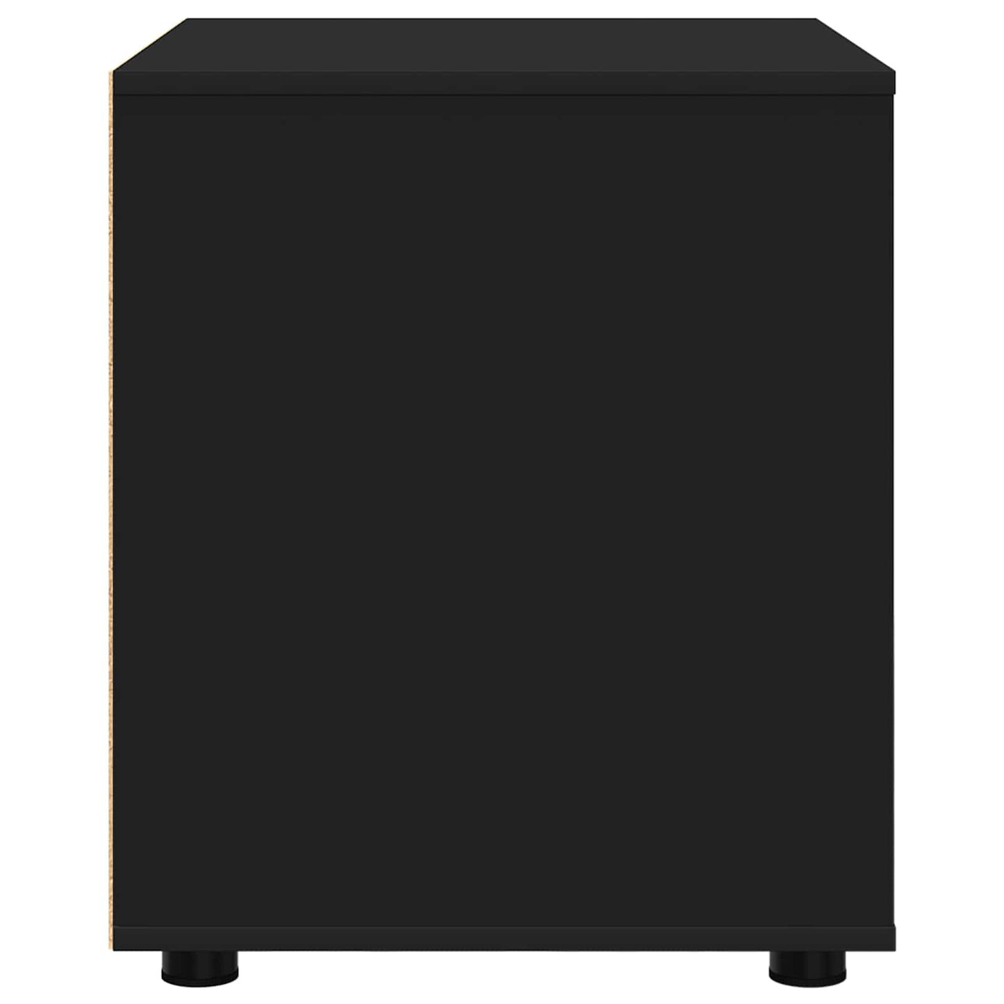 Storage Cabinet 60 x 48 x 57 cm Engineered Wood Black
