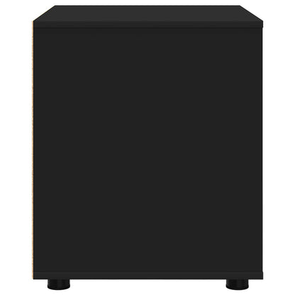 Storage Cabinet 60 x 48 x 57 cm Engineered Wood Black