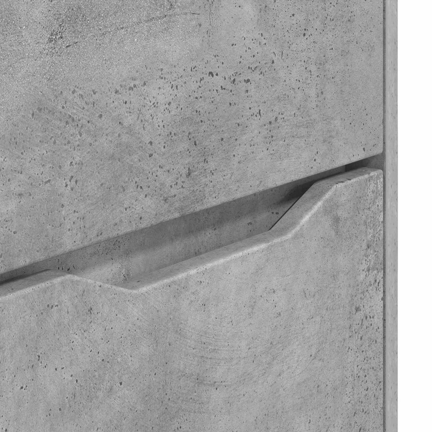 Storage Cabinet 60 x 48 x 57 cm Engineered Wood Concrete Grey