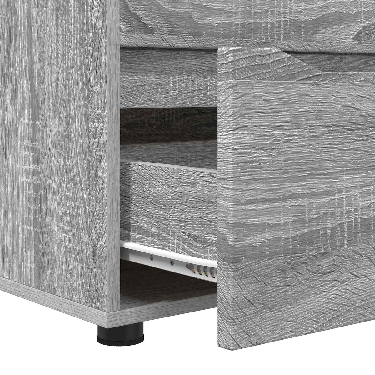 Storage Cabinet 60 x 48 x 57 cm Engineered Wood Grey Sonoma