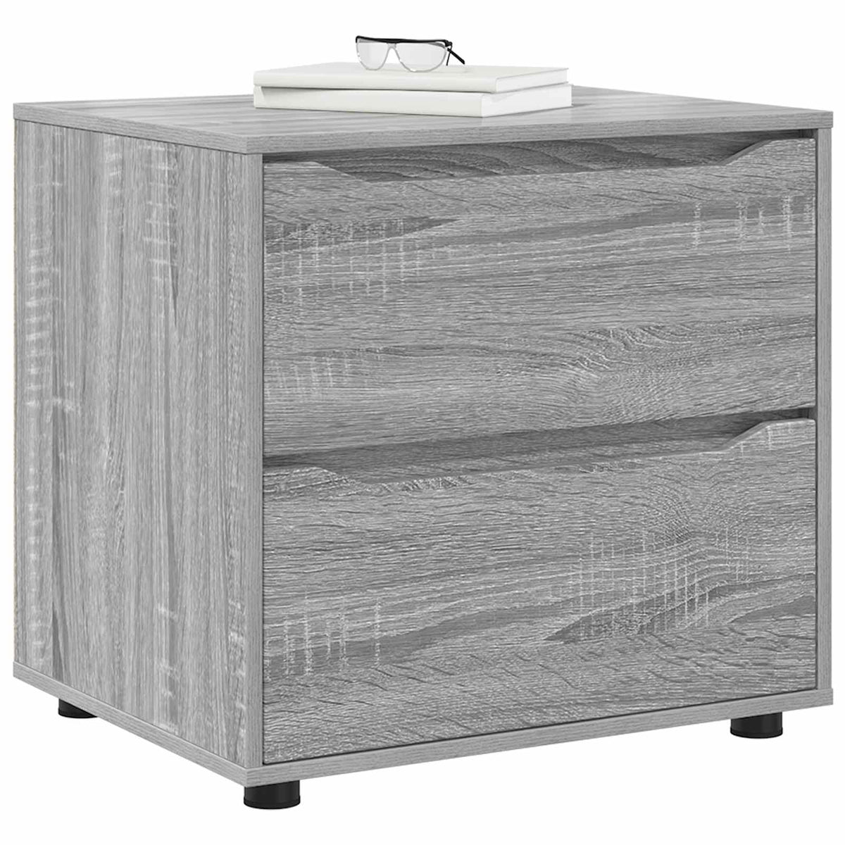 Storage Cabinet 60 x 48 x 57 cm Engineered Wood Grey Sonoma