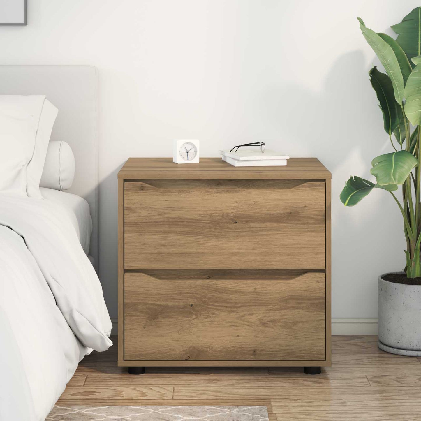 Storage Cabinet 60 x 48 x 57 cm Engineered Wood Artisan Oak