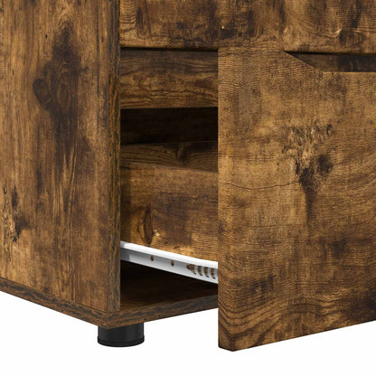 Storage Cabinet Smoked Oak 40 x 48 x 57 cm Engineered Wood