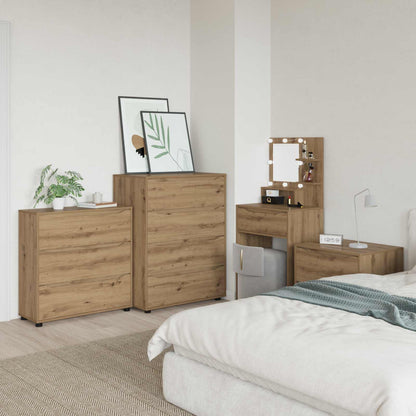 Storage Cabinet 80 x 31 x 81 cm Engineered Wood Artisan Oak