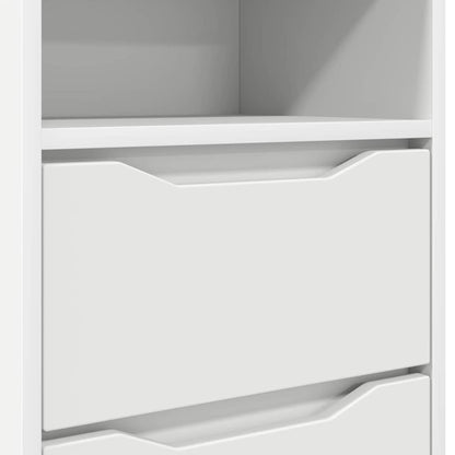 Bedside Table White 40 x 30 x 467 cm Engineered Wood