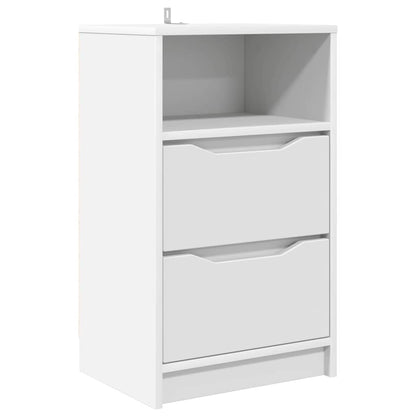 Bedside Table White 40 x 30 x 467 cm Engineered Wood