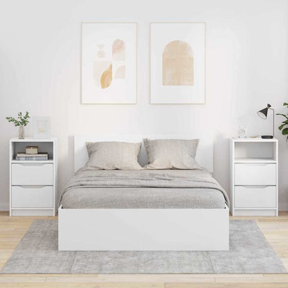 Bedside Tables 2 pcs White 40 x 30 x 467 cm Engineered Wood