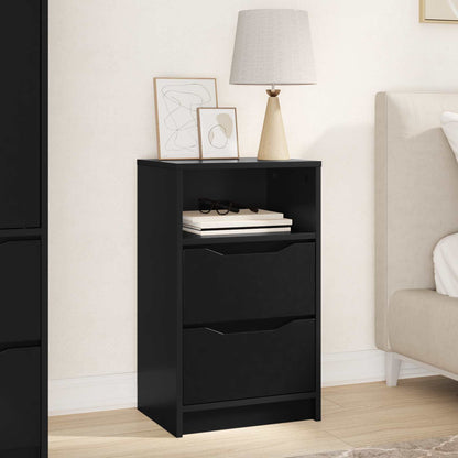 Bedside Table Black 40 x 30 x 467 cm Engineered Wood