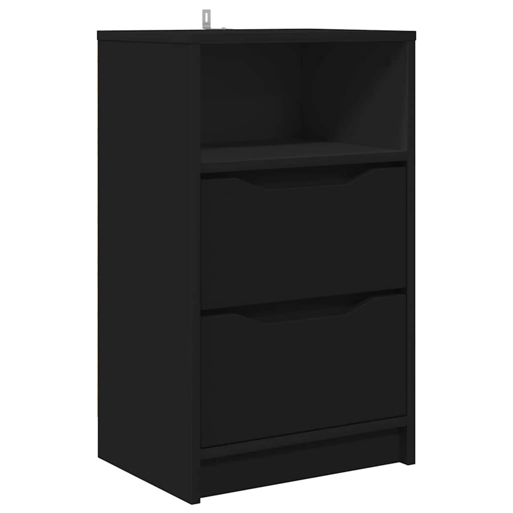 Bedside Table Black 40 x 30 x 467 cm Engineered Wood
