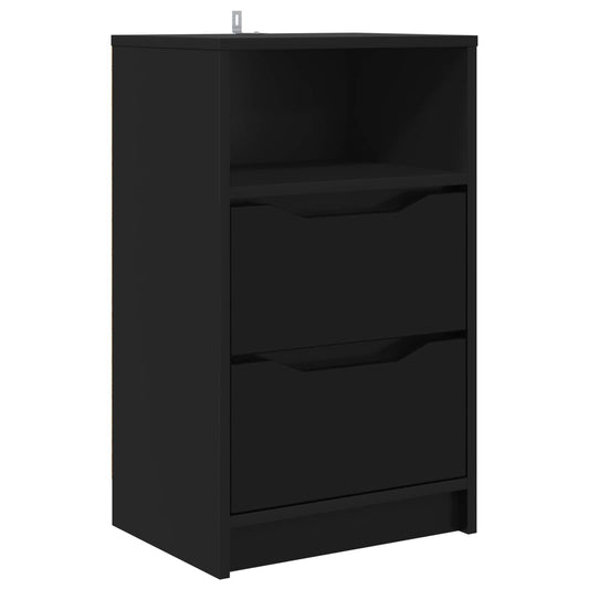 Bedside Table Black 40 x 30 x 467 cm Engineered Wood