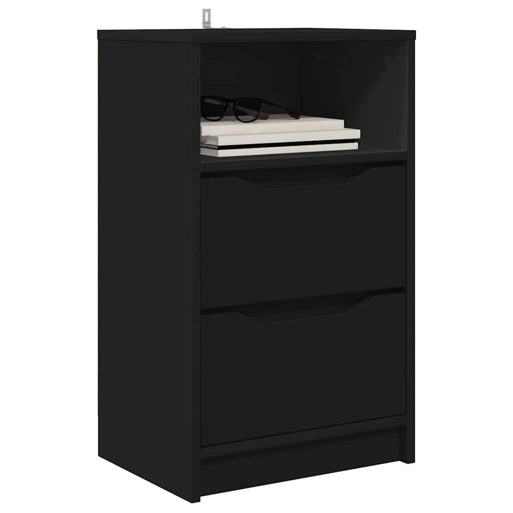Bedside Table Black 40 x 30 x 467 cm Engineered Wood