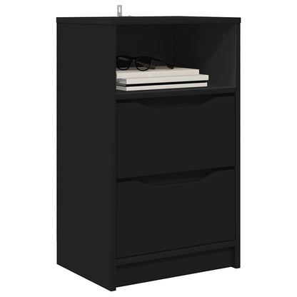 Bedside Table Black 40 x 30 x 467 cm Engineered Wood