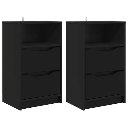 Bedside Tables 2 pcs Black 40 x 30 x 467 cm Engineered Wood