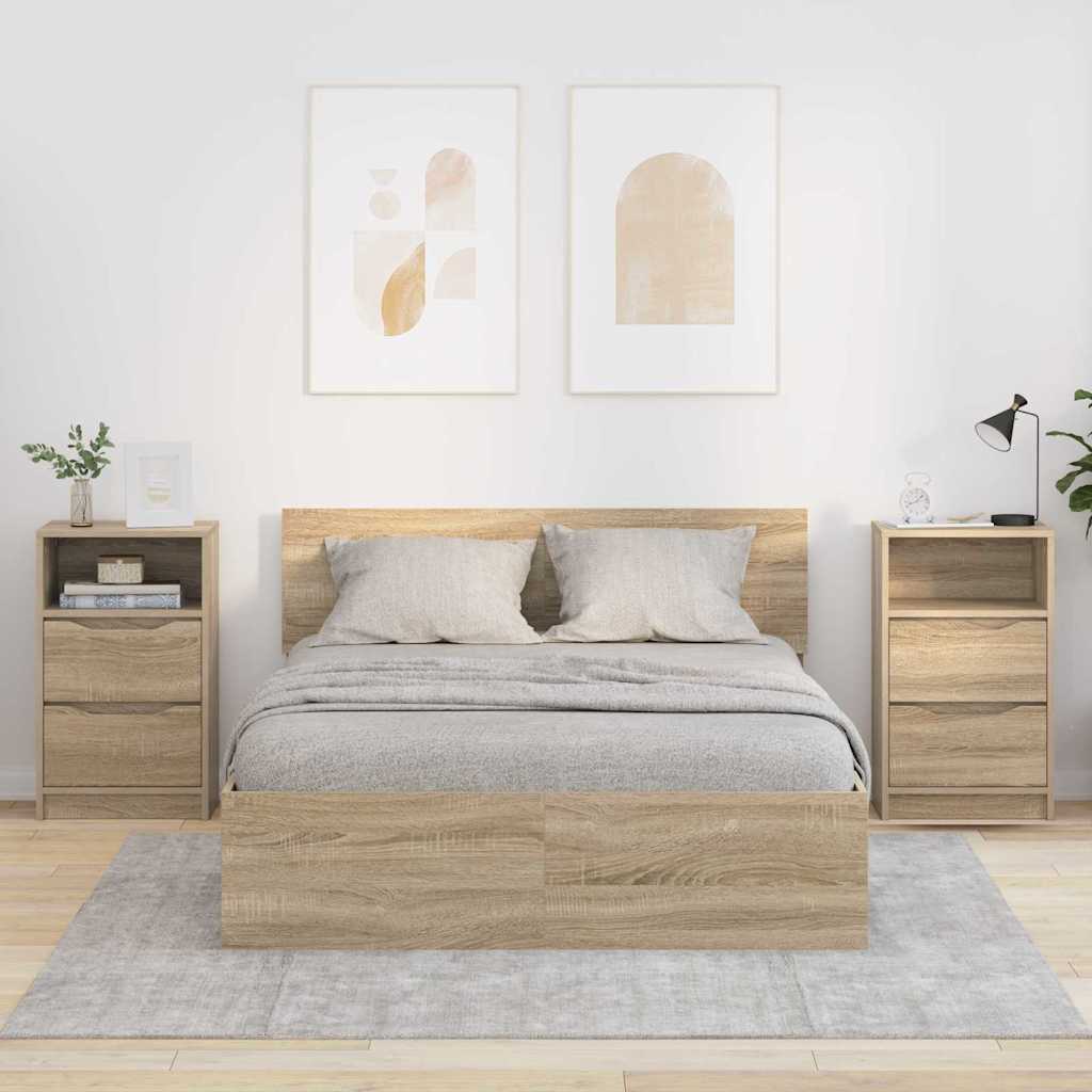 Bedside Tables with Drawer 2 pcs Sonoma Oak 40 x 30 x 467 cm