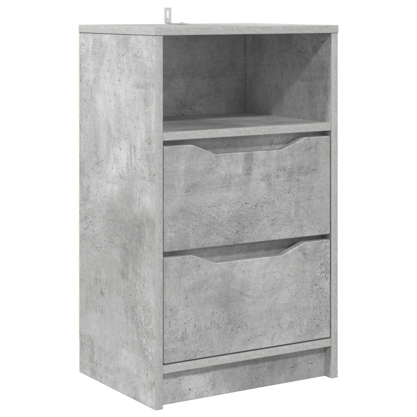 Bedside Table Concrete Grey 40 x 30 x 467 cm Engineered Wood