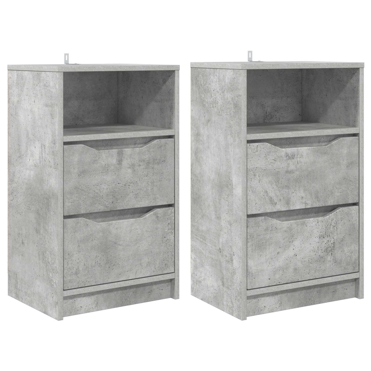 Bedside Tables 2 pcs Concrete Grey 40 x 30 x 467 cm