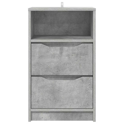 Bedside Tables with Drawer 2 pcs Concrete Grey 40 x 30 x 467 cm