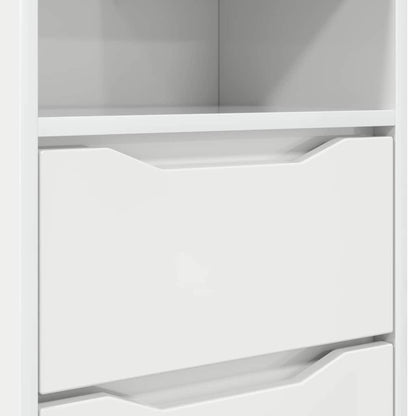 Bedside Tables 2 pcs High Gloss White 40 x 30 x 467 cm