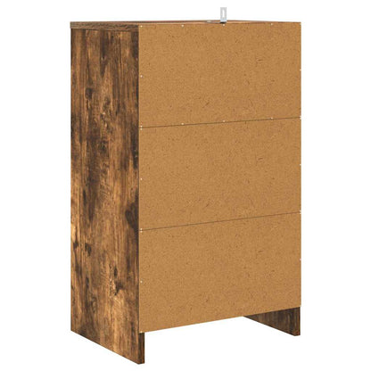 Bedside Tables with Drawer 2 pcs Smoked Oak 40 x 30 x 467 cm