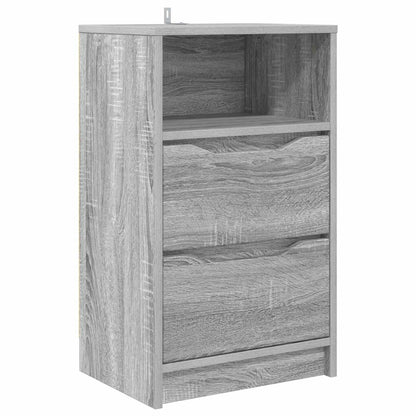 Bedside Table Grey Sonoma 40 x 30 x 467 cm Engineered Wood