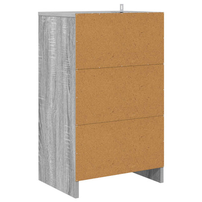 Bedside Table Grey Sonoma 40 x 30 x 467 cm Engineered Wood