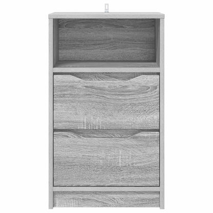 Bedside Table Grey Sonoma 40 x 30 x 467 cm Engineered Wood