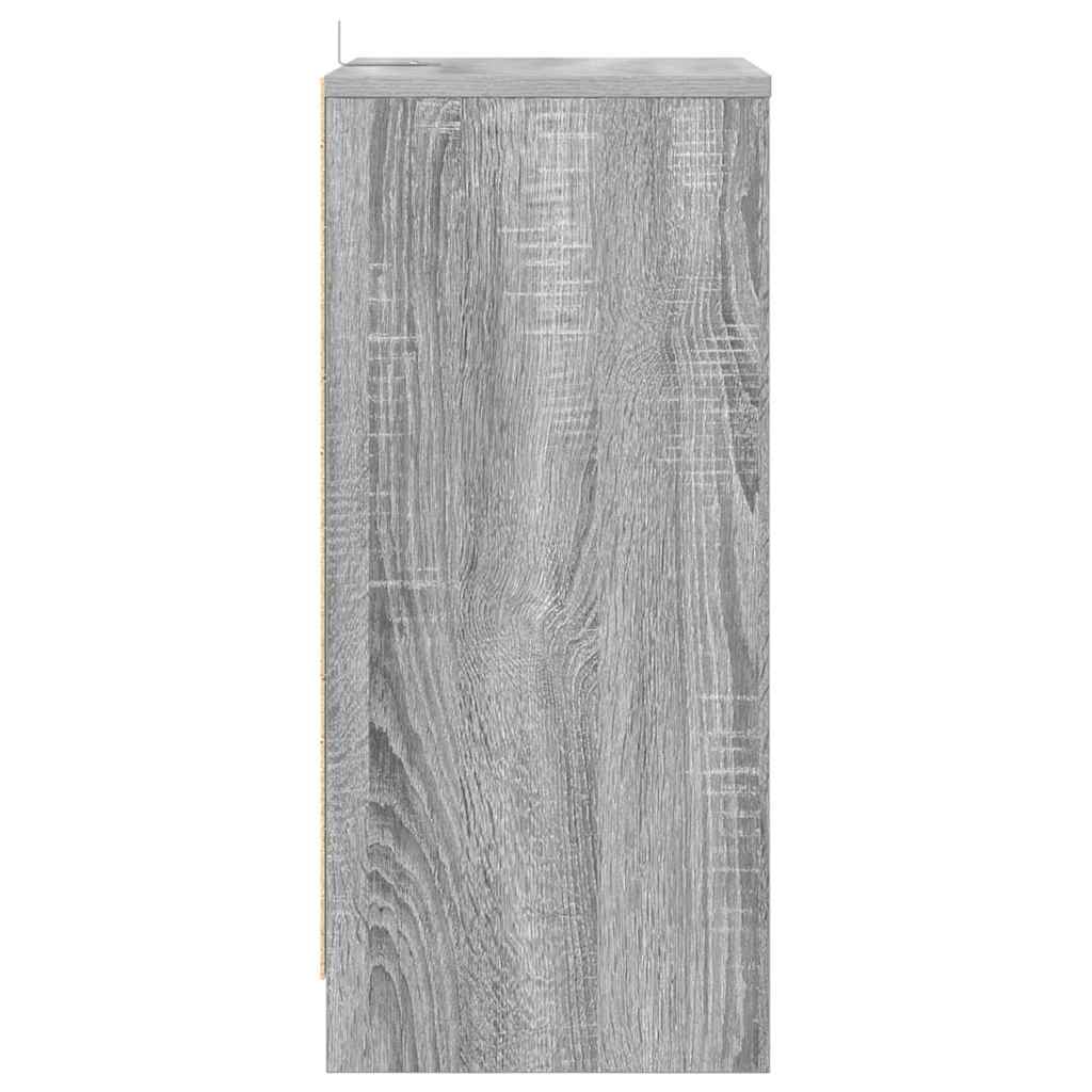 Bedside Table Grey Sonoma 40 x 30 x 467 cm Engineered Wood