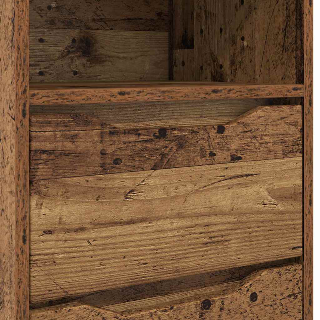 Bedside Table Old Wood 40 x 30 x 467 cm Engineered Wood