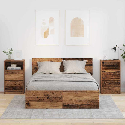 Bedside Tables 2 pcs Old Wood 40 x 30 x 467 cm Engineered Wood