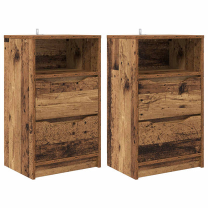 Bedside Tables 2 pcs Old Wood 40 x 30 x 467 cm Engineered Wood