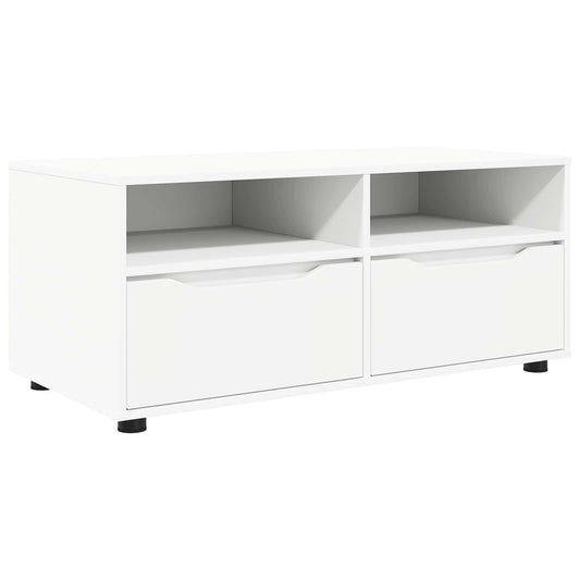 TV Cabinet 100 x 48 x 43 cm White Engineered Wood