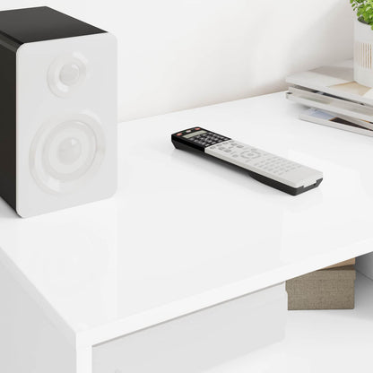 TV Cabinet High Gloss White 100 x 48 x 43 cm Engineered Wood