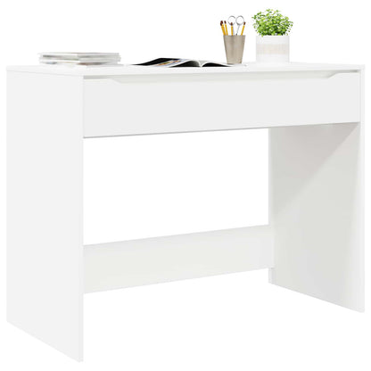 Desk with Drawer White 100 x 50 x 78 cm Engineered Wood