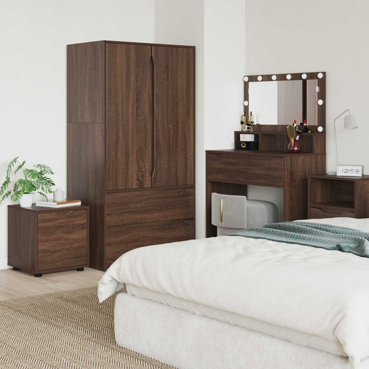 Bathroom Cabinet 40.5 x 40 x 44 cm Engineered Wood Brown Oak