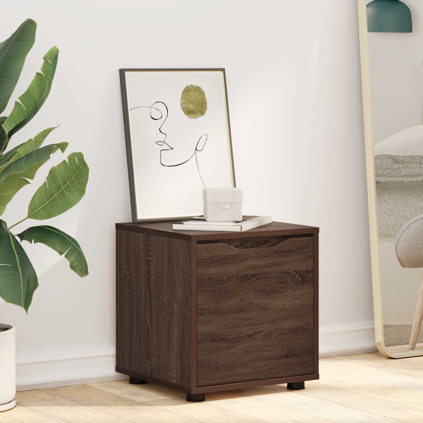 Bathroom Cabinet Brown Oak 40.5 x 40 x 44 cm Engineered Wood