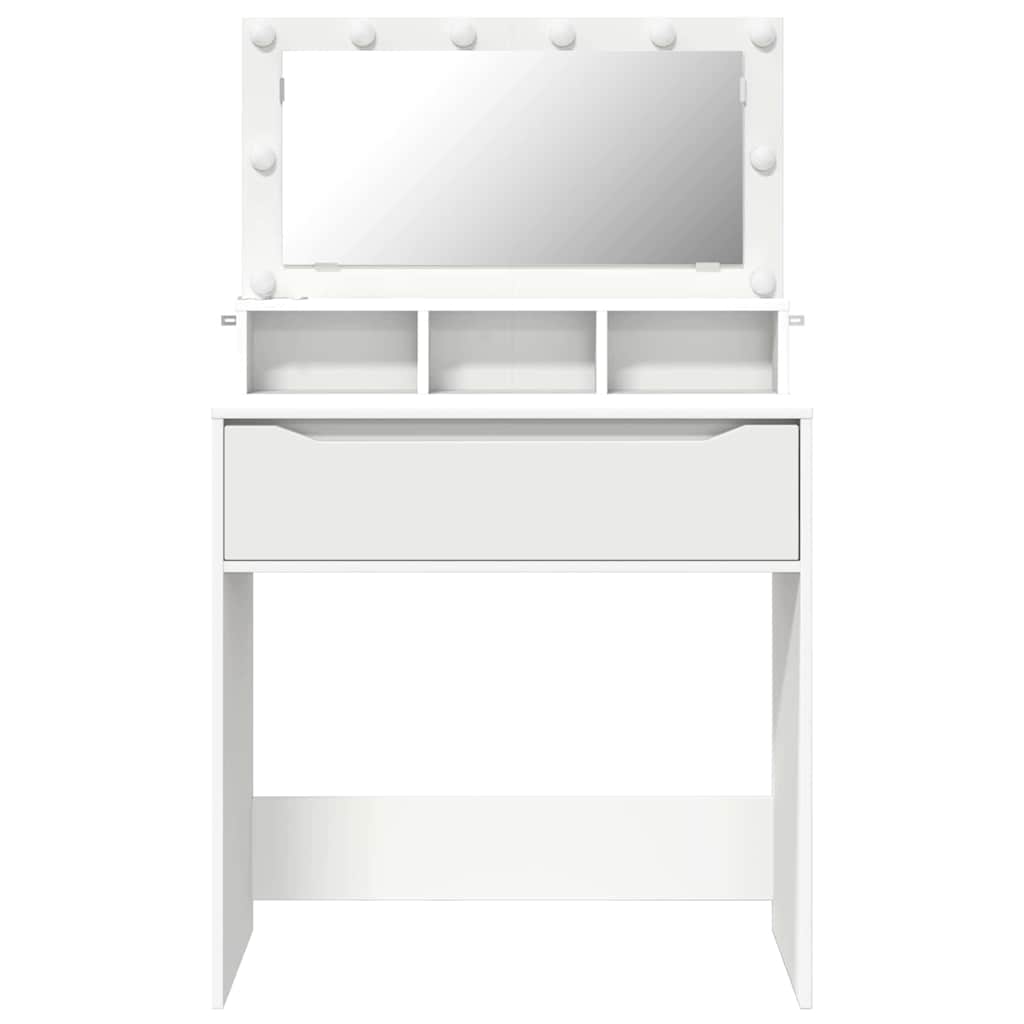 Bedroom Dressing Tables with Drawer White 80 x 39.6 x 135 cm