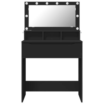 Bedroom Dressing Tables Black 80 x 39.6 x 135 cm