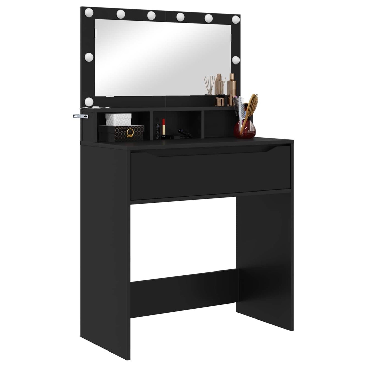 Bedroom Dressing Tables Black 80 x 39.6 x 135 cm