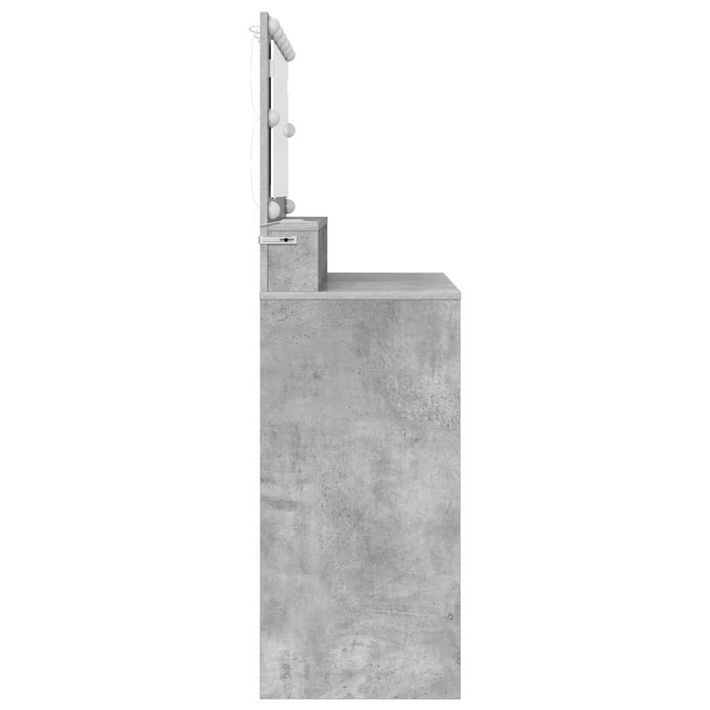 Bedroom Dressing Tables Concrete Grey 80 x 39.6 x 135 cm