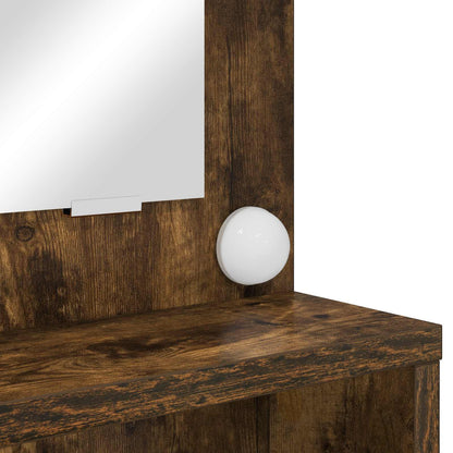Bedroom Dressing Tables Smoked Oak 80 x 39.6 x 135 cm