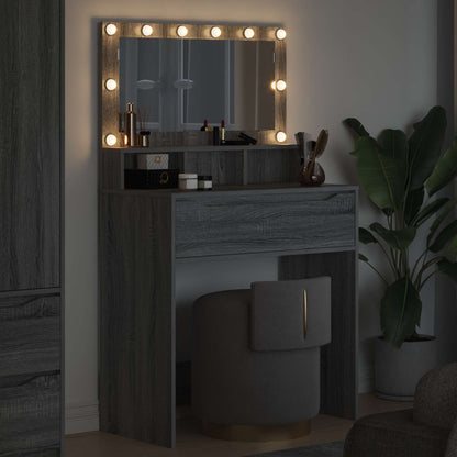Bedroom Dressing Tables Grey Sonoma 80 x 39.6 x 135 cm