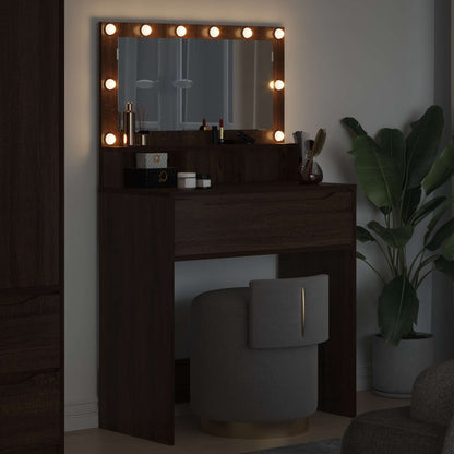 Bedroom Dressing Tables Brown Oak 80 x 39.6 x 135 cm