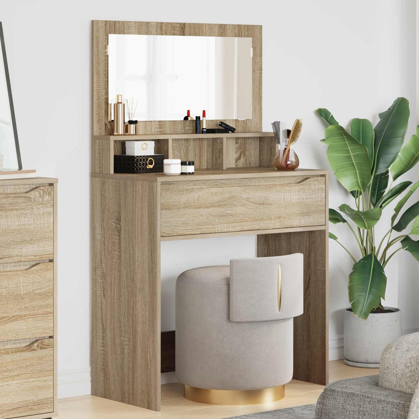Bedroom Dressing Tables Sonoma Oak 80 x 39.6 x 135 cm