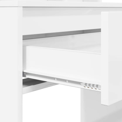 Bedroom Dressing Tables High Gloss White 80 x 39.6 x 135 cm