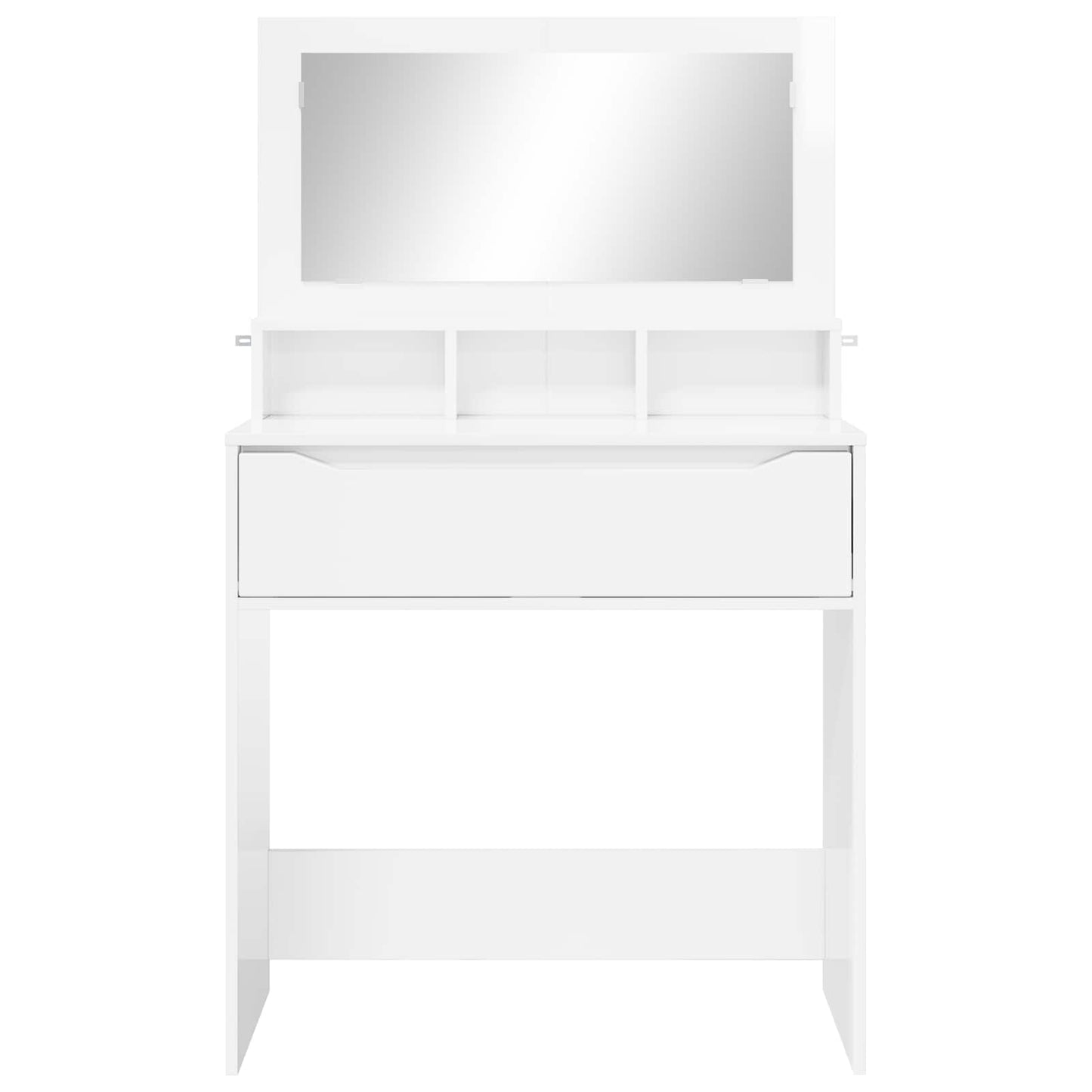 Bedroom Dressing Tables High Gloss White 80 x 39.6 x 135 cm